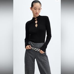 RIBBED SWEATER WITH BUTTONS